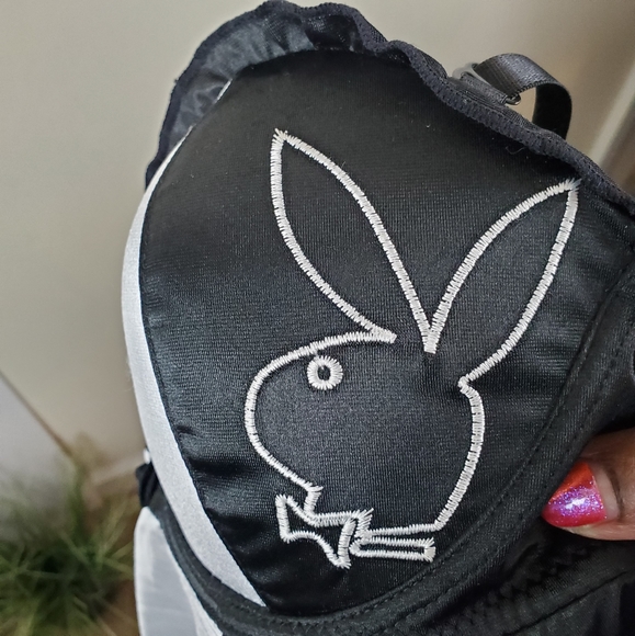 Playboy Intimates Bustier Corset Bra Black and White size Large Y2K - Picture 7 of 7